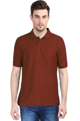 Polo T-Shirt Half Sleeve - Brick Red